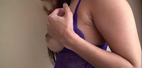  SunnyLeone Sunny Leone in sexy purple lingerie